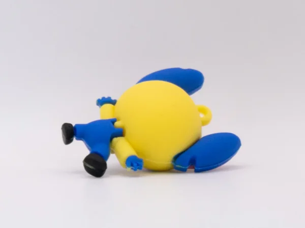 Adorable Figurine Stitch Bleue en Silicone pour Porte-clés