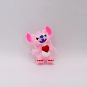 Adorable Figurine Stitch Bleue en Silicone pour Porte-clés - Accessoire Kawaii