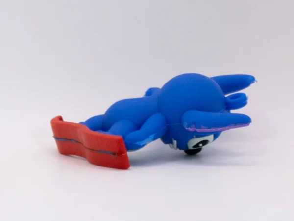 Adorable Figurine Stitch en Silicone pour Porte-clés - Bleu Vif