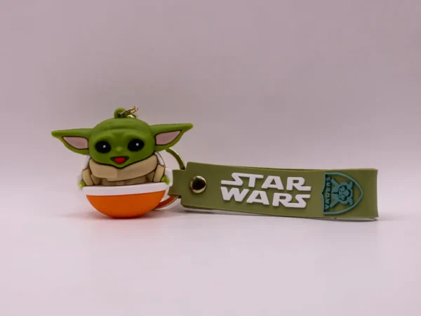 Adorable Porte-clés Bébé Yoda en plastique multicolore - Star Wars