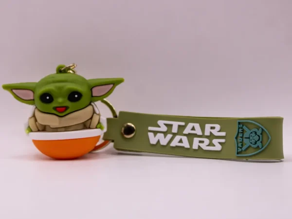Adorable Porte-clés Bébé Yoda en plastique multicolore - Star Wars