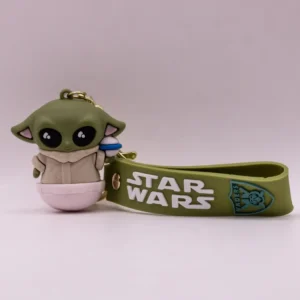 Adorable Porte-clés Bébé Yoda Multicolore en Plastique - Star Wars