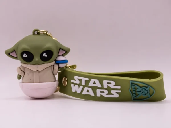 Adorable Porte-clés Bébé Yoda Multicolore en Plastique - Star Wars