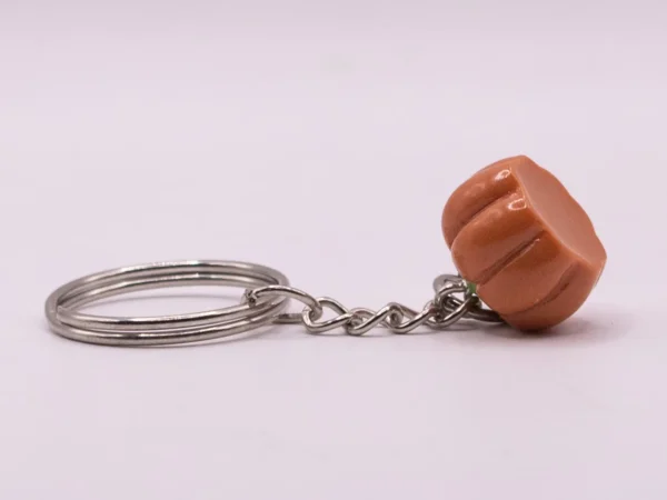 Adorable Porte-clés Citrouille Orange en Plastique - Accessoire Mignon