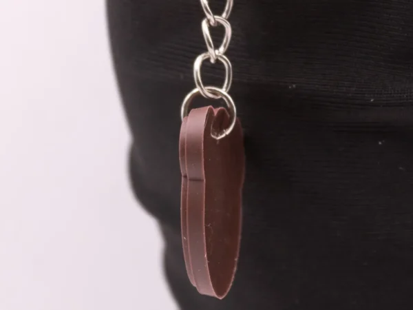 Adorable Porte-clés Ourson Marron en Plastique - Accessoire Craquant