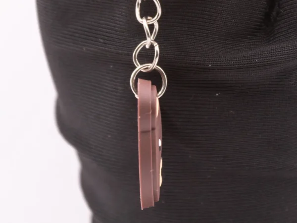 Adorable Porte-clés Ourson Marron en Plastique - Accessoire Craquant