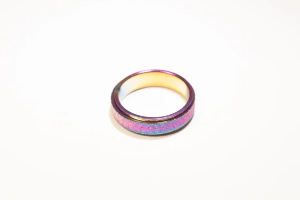 Bague Anti-Stress Tournante Multicolore en Acier Inoxydable - Design Moderne et Élégant