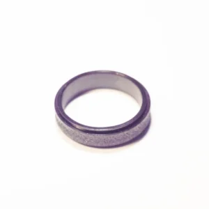 Bague Anti-Stress Tournante Noire en Acier Inoxydable - Design Minimaliste et Élégant