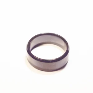 Bague Noire en Acier Inoxydable - Design Minimaliste et Moderne - Diamètre 2cm
