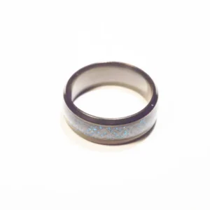 Bague Noire et Bleue en Acier Inoxydable - Design Moderne et Élégant