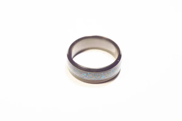 Bague Noire et Bleue en Acier Inoxydable - Design Moderne et Élégant