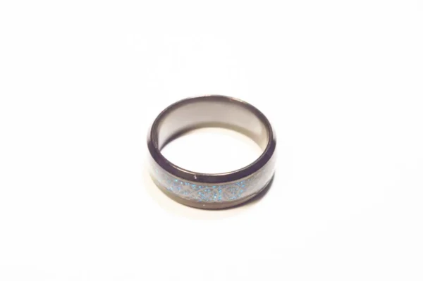 Bague Noire et Bleue en Acier Inoxydable - Design Moderne et Élégant