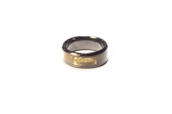 Bague Noire et Dorée en Acier Inoxydable - Design Moderne et Élégant