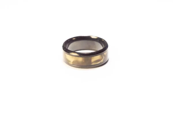 Bague Noire et Dorée en Acier Inoxydable - Design Moderne et Élégant