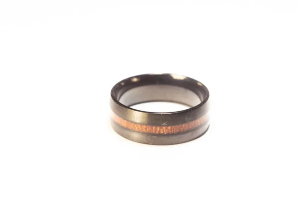 Bague Noire et Marron en Acier Inoxydable - Design Moderne et Élégant
