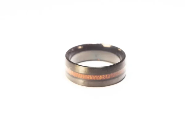 Bague Noire et Marron en Acier Inoxydable - Design Moderne et Élégant