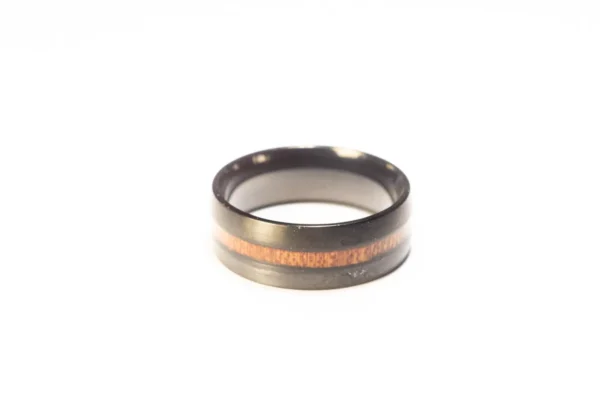 Bague Noire et Marron en Acier Inoxydable - Design Moderne et Élégant