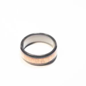 Bague Noire et Marron en Acier Inoxydable - Design Moderne et Élégant