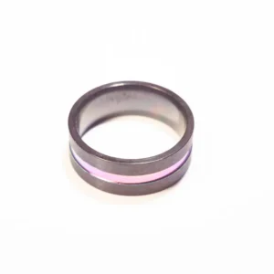 Bague Noire Multicolore en Acier Inoxydable - Design Moderne et Élégant
