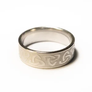 Bague Symboles Argentés en Acier Inoxydable - Design Unique et Tendance