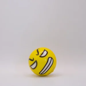 Balle Anti-stress Emoji Jaune Souriante 5cm - Défoulez-vous avec le sourire !