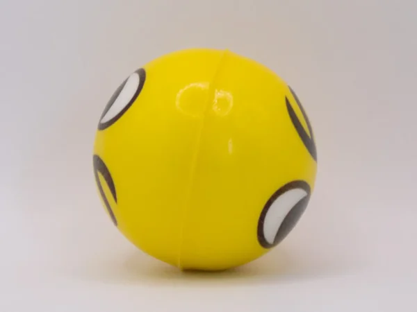Balle Anti-stress Emoji Jaune Souriante 5cm - Défoulez-vous avec le sourire !