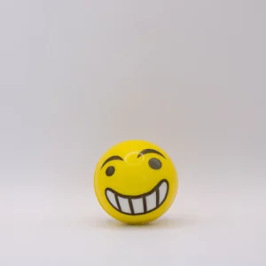 Balle Anti-stress Emoji Jaune Souriante 5cm - Défoulez-vous avec le sourire !