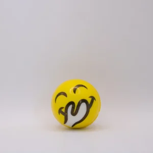 Balle Anti-stress Emoji Jaune Souriante 5cm - Défouloir en Mousse Relaxant