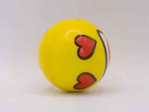 Balle Anti-stress Emoji Jaune Souriante 5cm - Défouloir en Mousse Relaxant