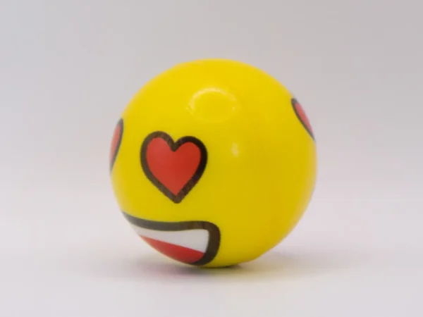 Balle Anti-stress Emoji Jaune Souriante 5cm - Défouloir en Mousse Relaxant