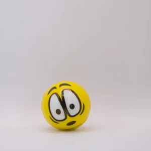 Balle Anti-stress Emoji Jaune Souriante 5cm - Détente et Amusement Garanti