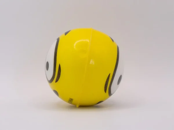 Balle Anti-stress Emoji Jaune Souriante 5cm - Détente et Amusement Garanti
