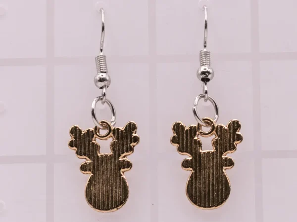 Boucles d'oreilles pendantes Reine de Noël style Casse-Noisette