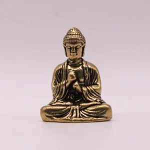 Bouddha en Laiton Doré - Sérénité et Spiritualité