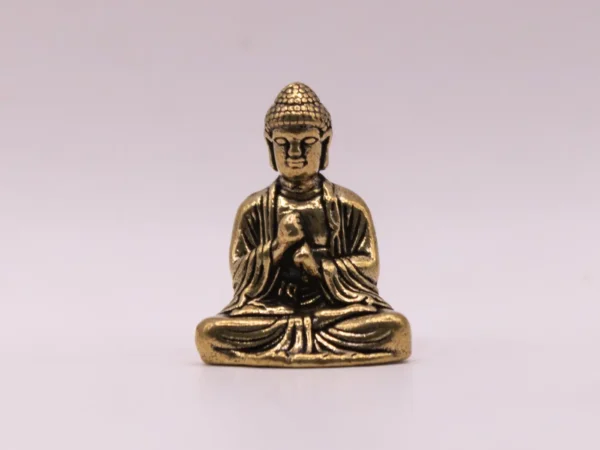 Bouddha en Laiton Doré - Sérénité et Spiritualité