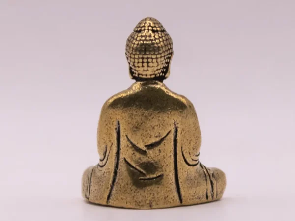 Bouddha en Laiton Doré - Sérénité et Spiritualité