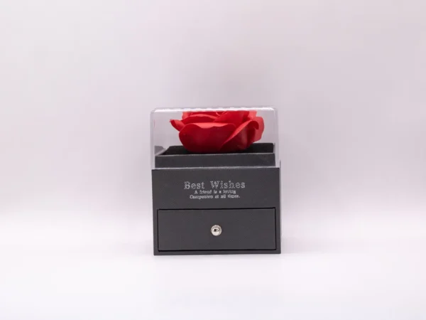 Coffret Rose Éternelle et Collier - Cadeau Romantique Intemporel