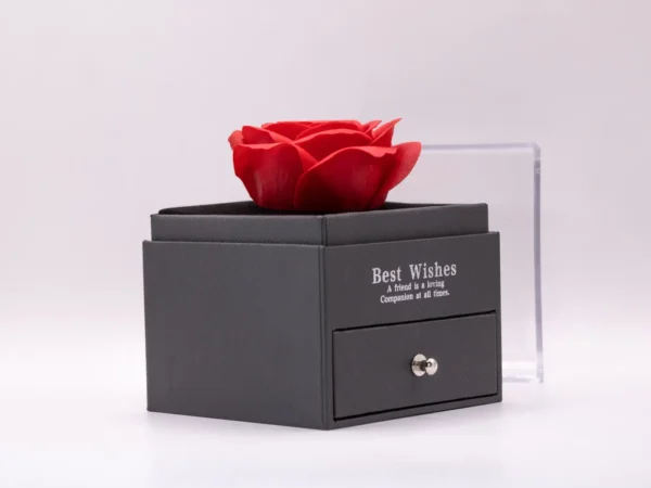 Coffret Rose Éternelle et Collier - Cadeau Romantique Intemporel