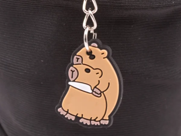 Duo de Porte-clés Capybaras Marron en Plastique