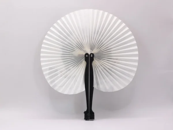 Éventail Pliant Décoratif Rond 20cm - Papier et Plastique Léger