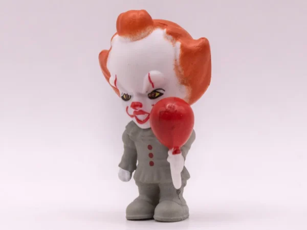 Figurine Horreur Pennywise avec Ballon - Ça - Blanche en Plastique