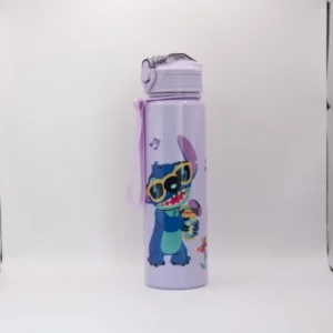 Gourde Stitch Violette - Bouteille Durable en PC Sans PVC pour Boissons Fraîches