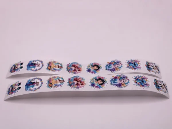 Lot de 8 Autocollants Disney Multicolores - Diamètre 2,5cm - Idéal pour les Fans
