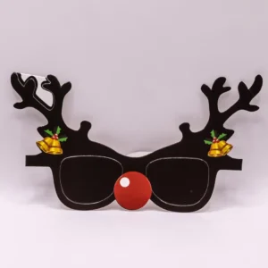 Lunettes de Noël originales avec bois de cerf pour photobooth