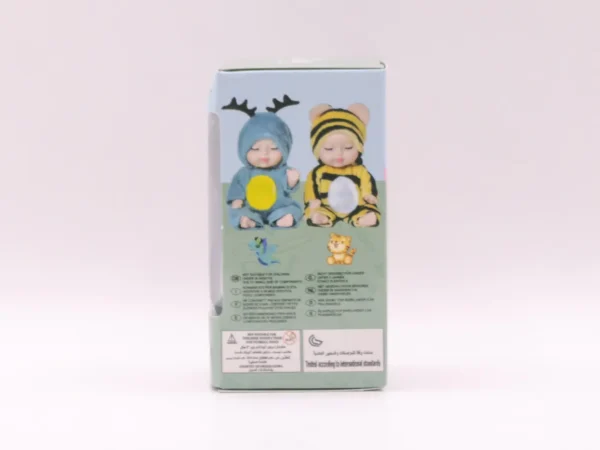 Mini Bébé Poupée en Pyjama Bleu - Jouet pour Enfant 3+