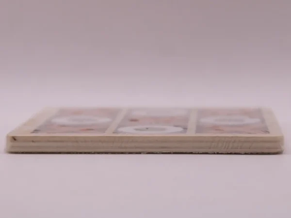 Mini jeu de Morpion en bois, jeu de société classique et chic