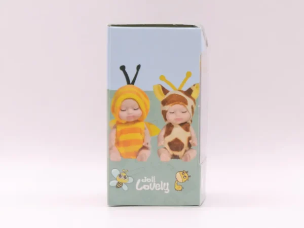 Mini Poupée Bébé en Pyjama Beige et Marron - Idéale pour les Enfants Dès 3 Ans