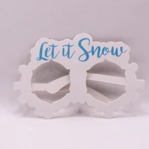 Paire de lunettes de Noël 'Let It Snow' pour accessoire photo