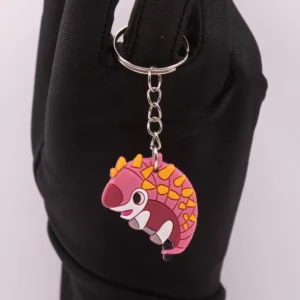 Porte-clés Ankylosaure Multicolore : Un Dinosaure Attachant