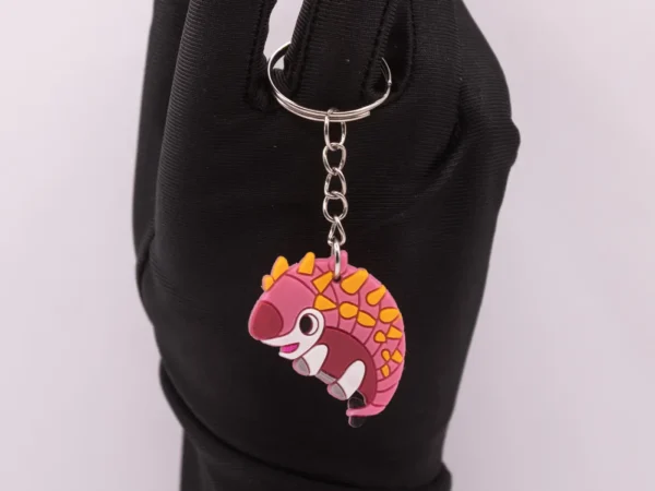 Porte-clés Ankylosaure Multicolore : Un Dinosaure Attachant